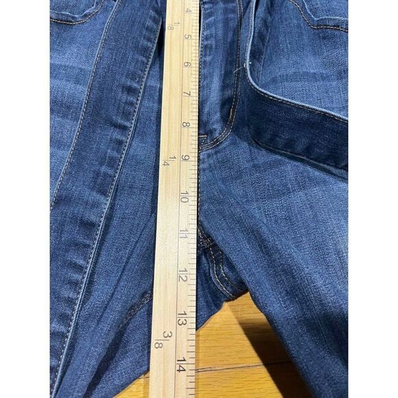 Cest Toi Jeans Womens 5 Paperbag Skinny Ankle Blue High Rise Belt Stretch Y2K - Picture 8 of 8